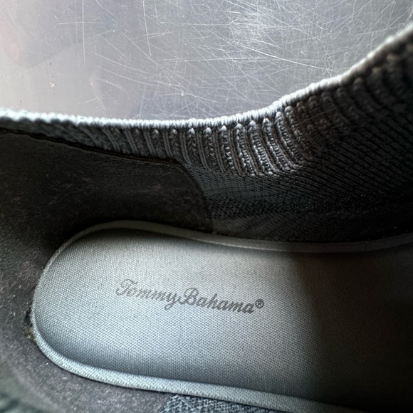 Tommy Bahama grey flint knit jogger memory foam slip on size 8.5 sneakers - Picture 8 of 9